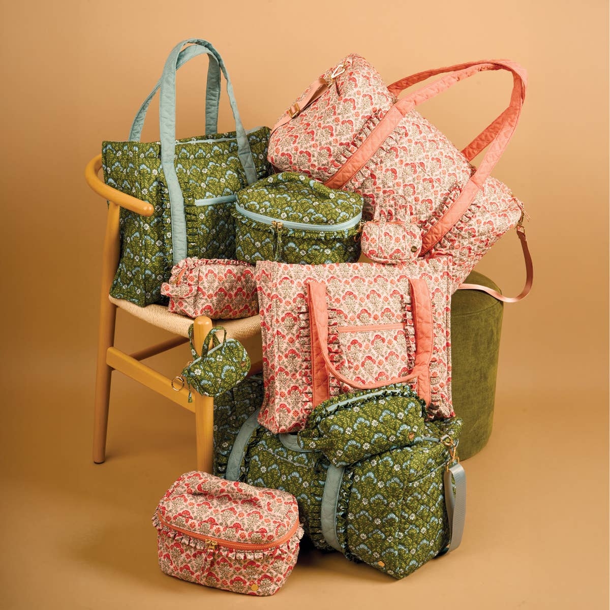 The Everyday Quilted Tote Bag–Everbloom Dusty Rose