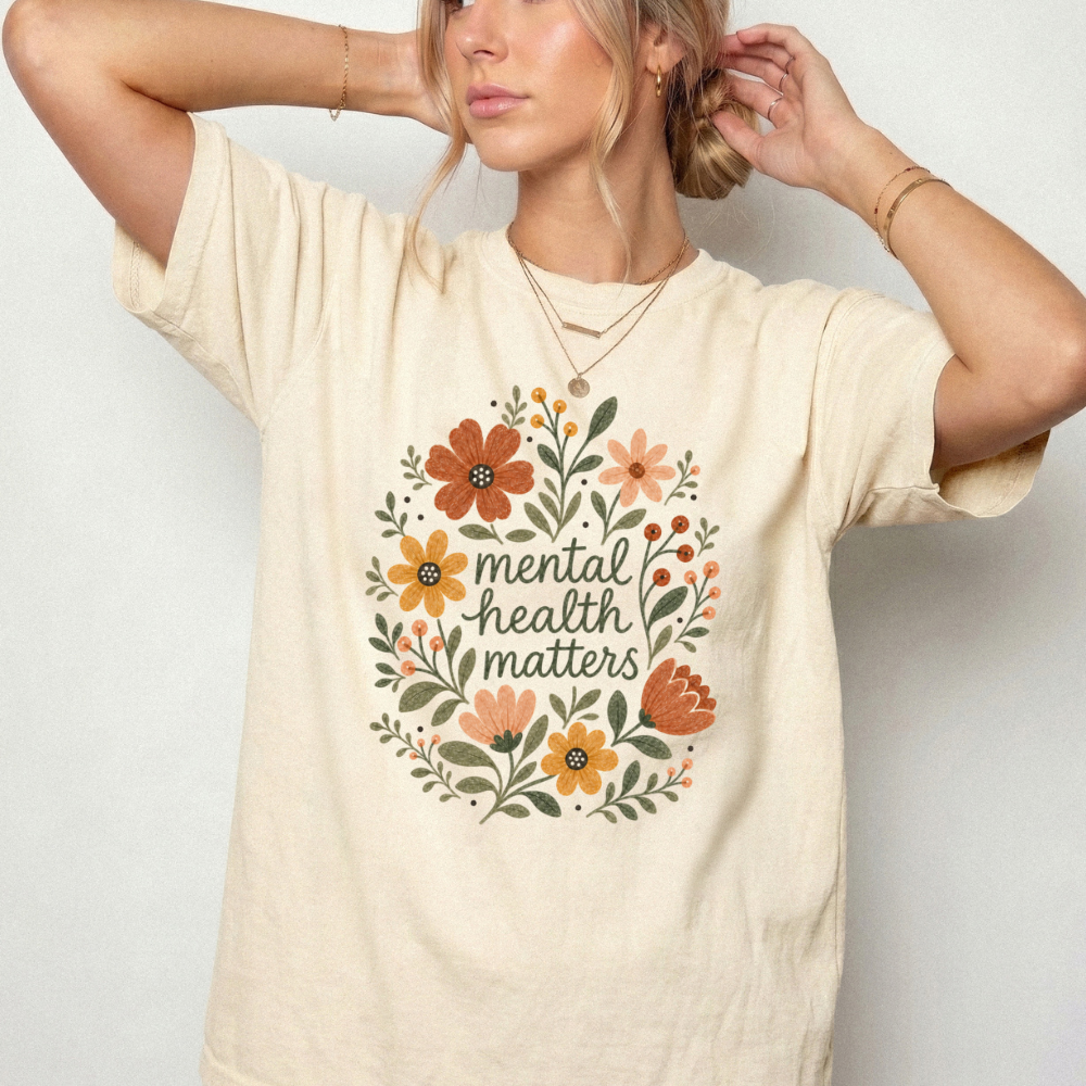 Mental Health Matters Tee - Ivory