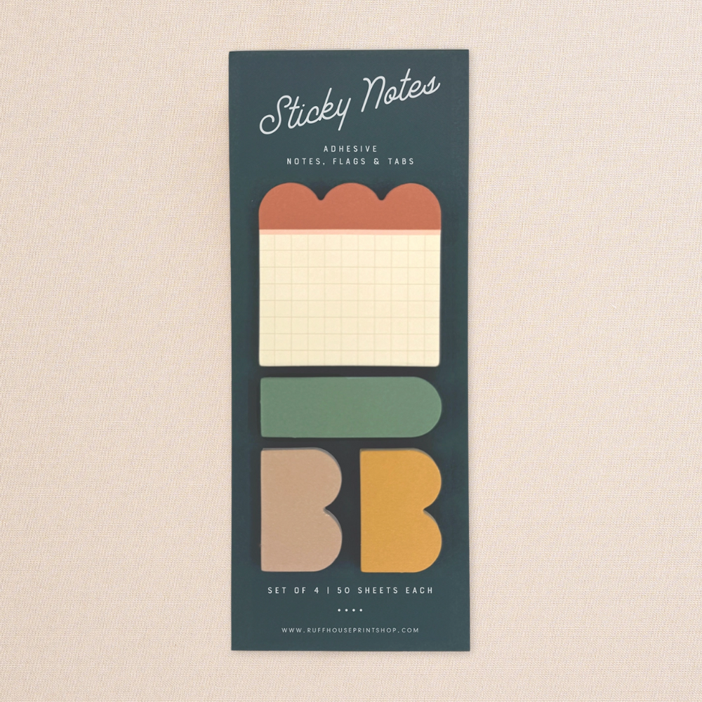 Grid Sticky Note Set - Page Flags and Tabs