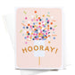 Hooray Confetti Popper Greeting Card