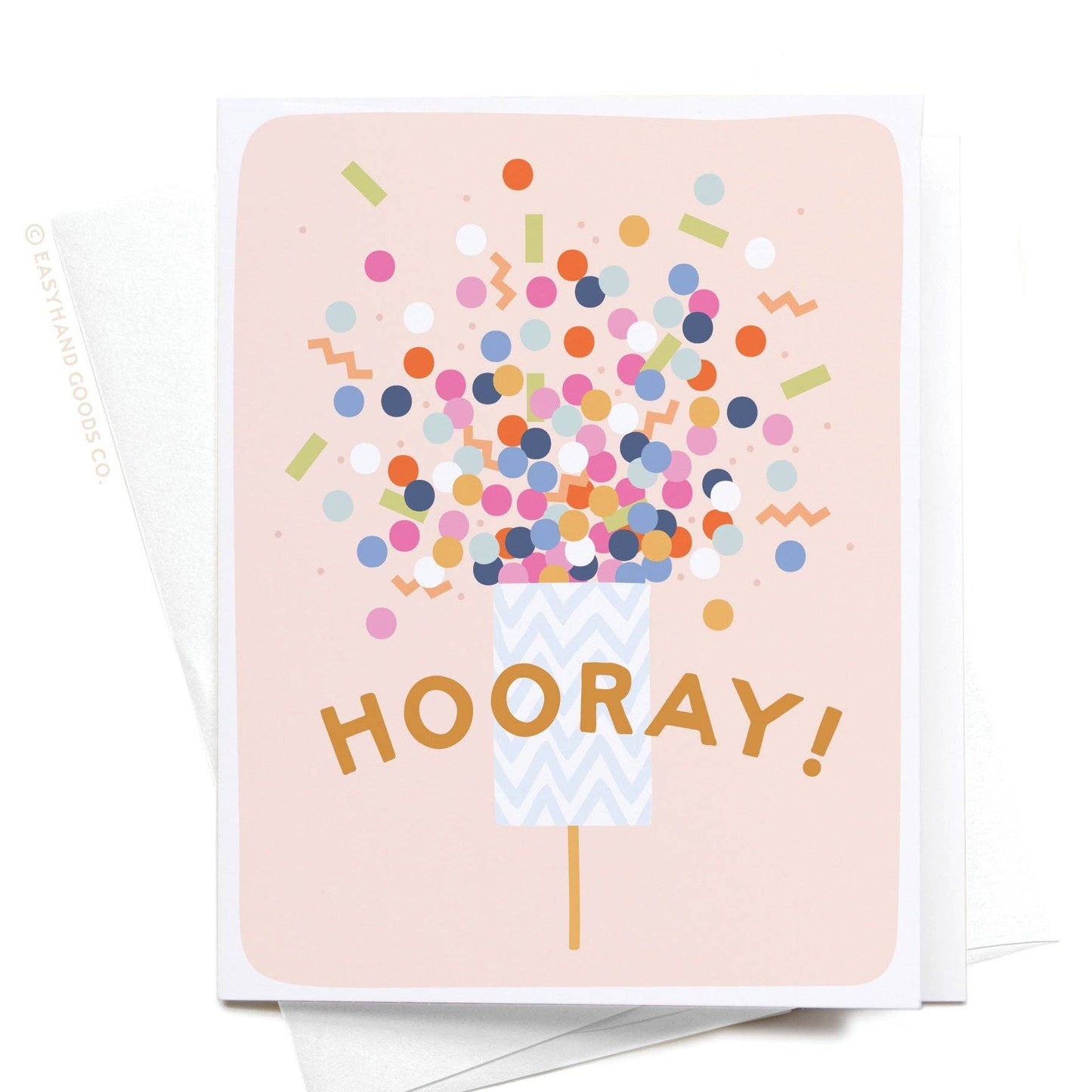Hooray Confetti Popper Greeting Card