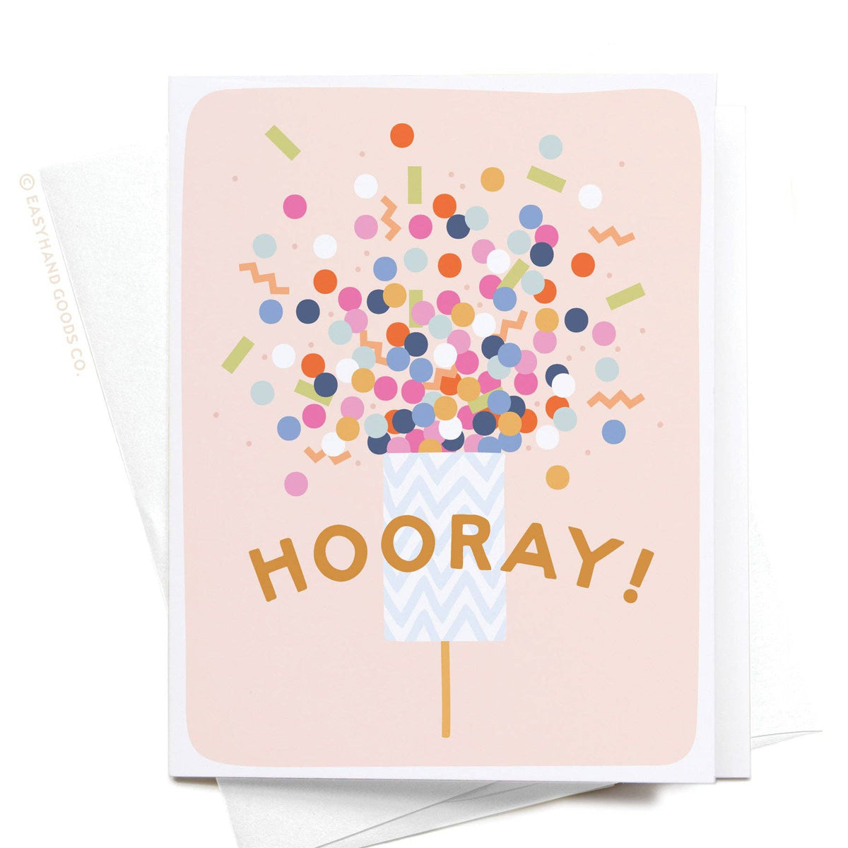 Hooray Confetti Popper Greeting Card