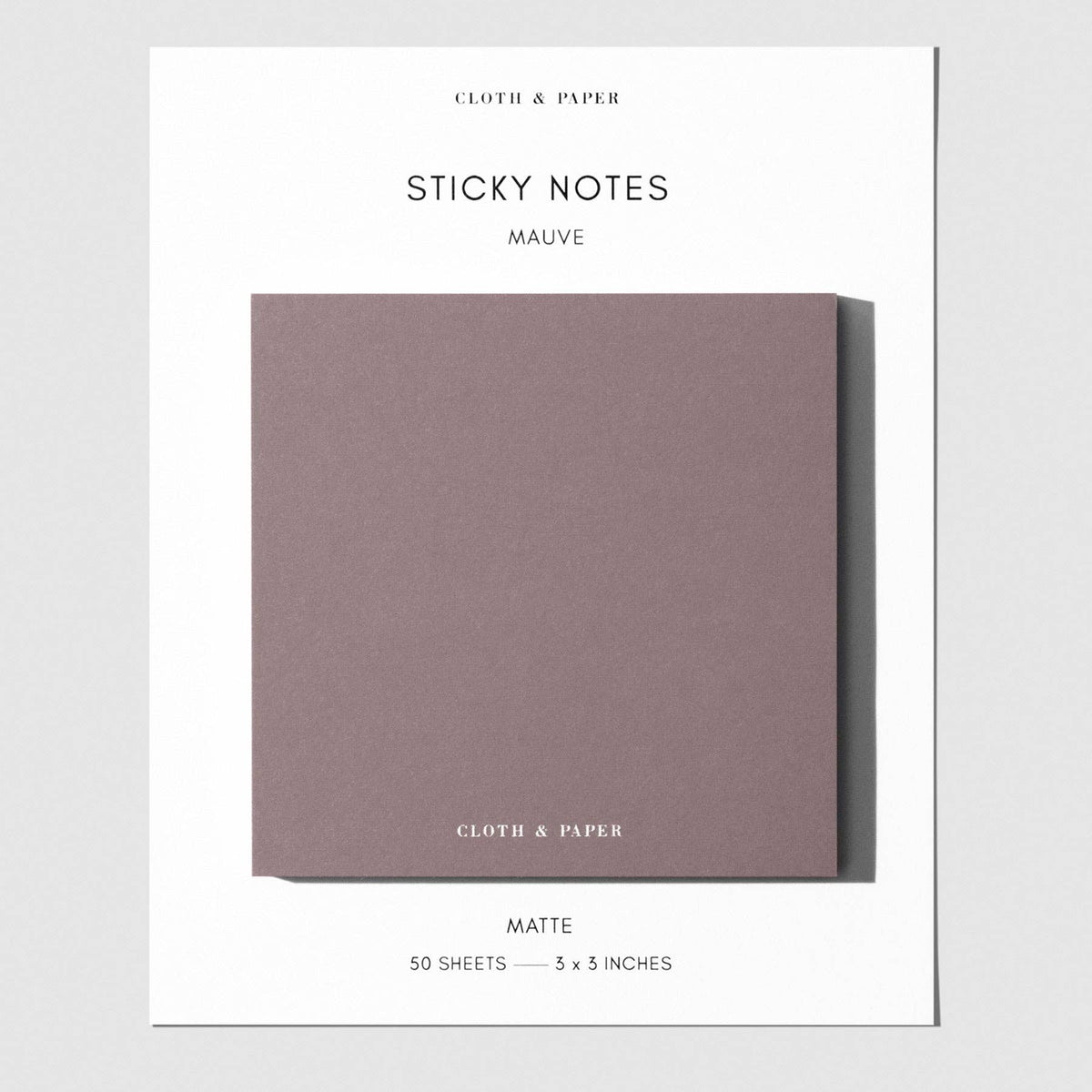 Luxury Matte Sticky Notes: Mauve
