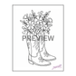 Cowgirl Tilly's Coloring Book - Digital Download