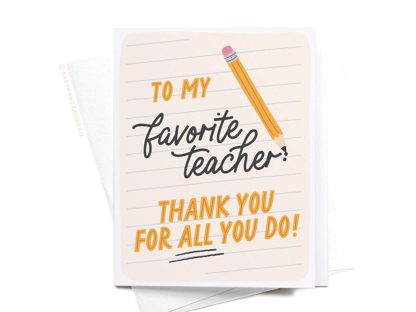 To My Favorite Teacher Greeting Card