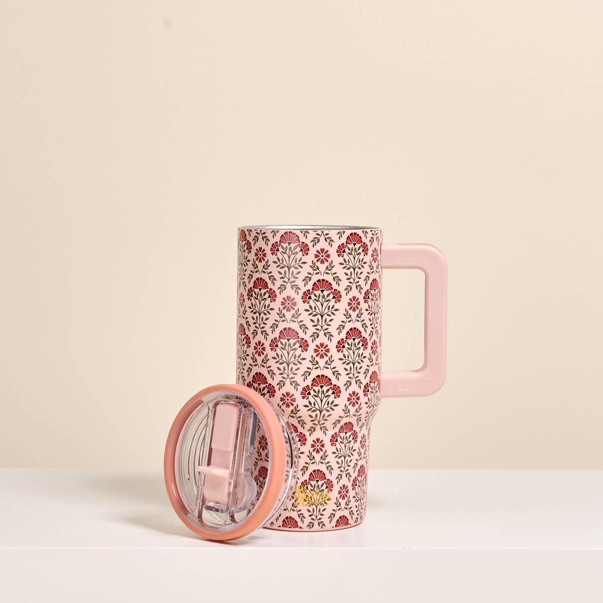 20 oz Lifestyle Flip Straw Tumbler–Everbloom Dusty Rose