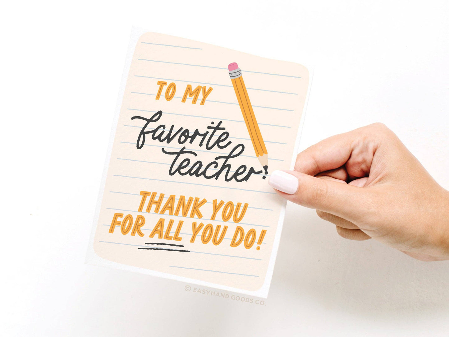 To My Favorite Teacher Greeting Card