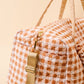 On-the-Go Quilted Weekender Bag-Maple Gingham