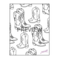 Cowgirl Tilly's Coloring Book - Digital Download