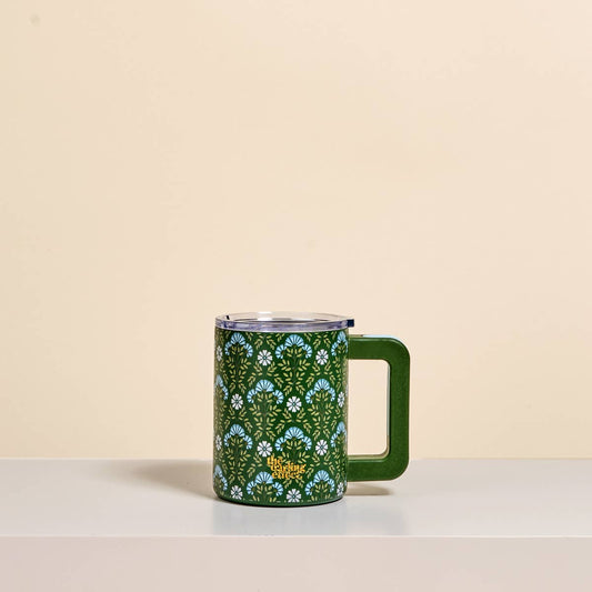 14 oz Insulated Mug–Everbloom Forest Green