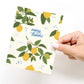 Many Thanks Lemon Pattern Greeting Card