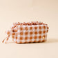 Essentials Quilted Pouch-Maple Gingham
