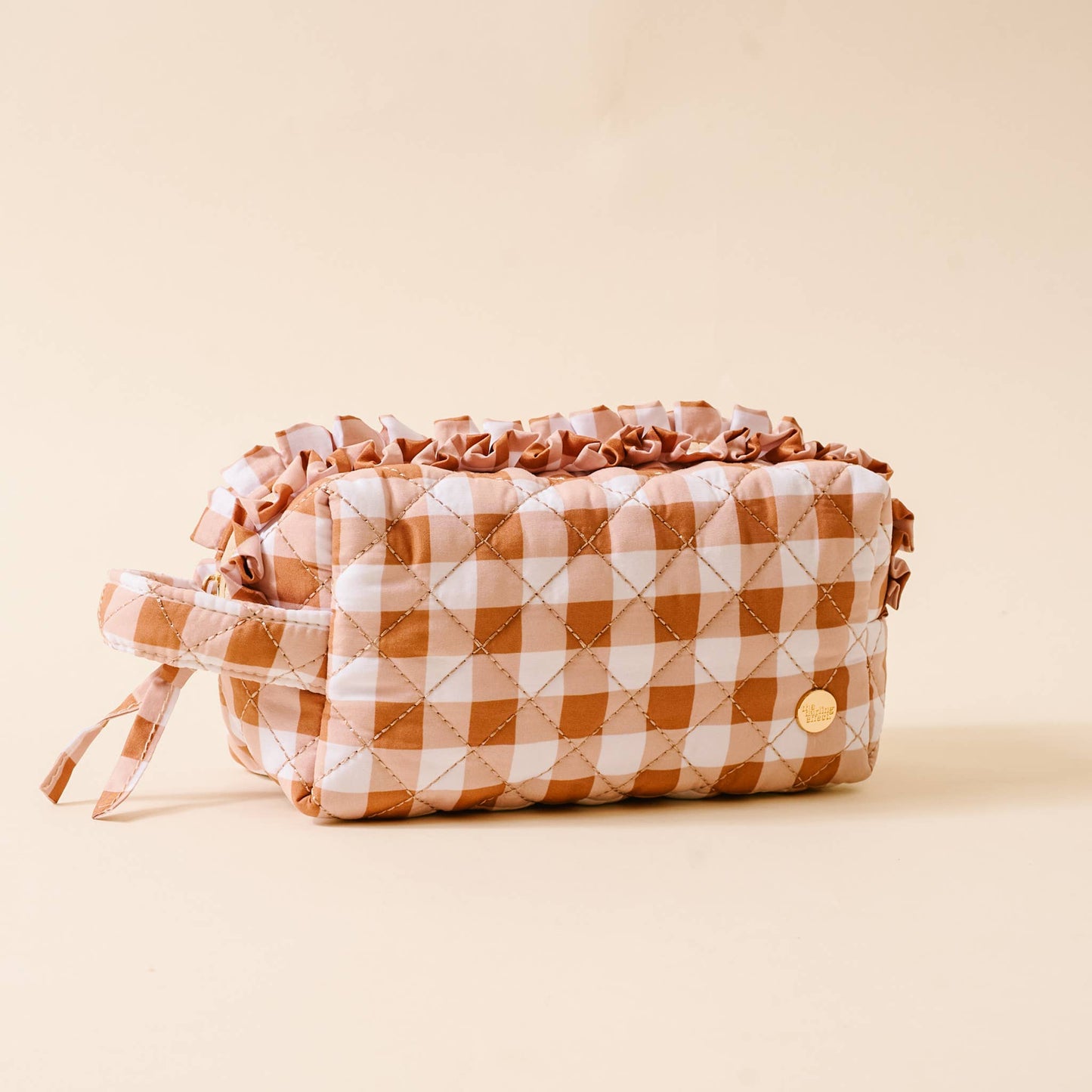 Essentials Quilted Pouch-Maple Gingham
