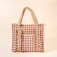 The Everyday Quilted Tote Bag-Maple Gingham