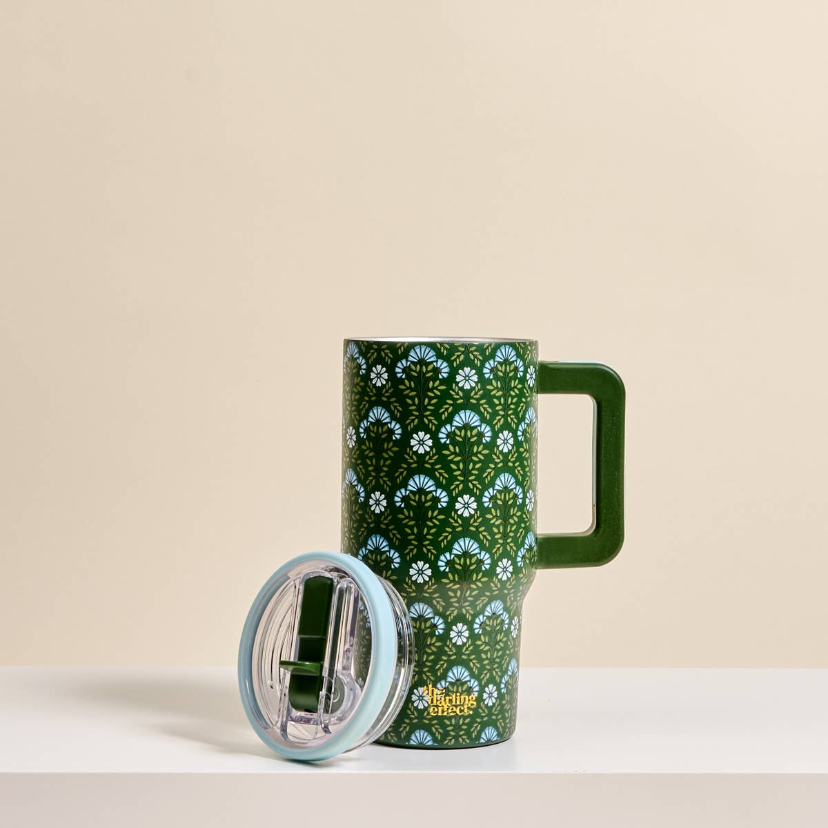 20 oz Lifestyle Flip Straw Tumbler–Everbloom Forest Green