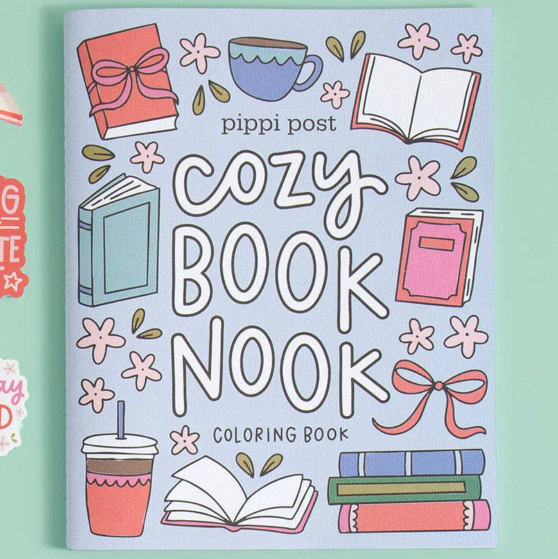 Cozy Book Nook Coloring Book