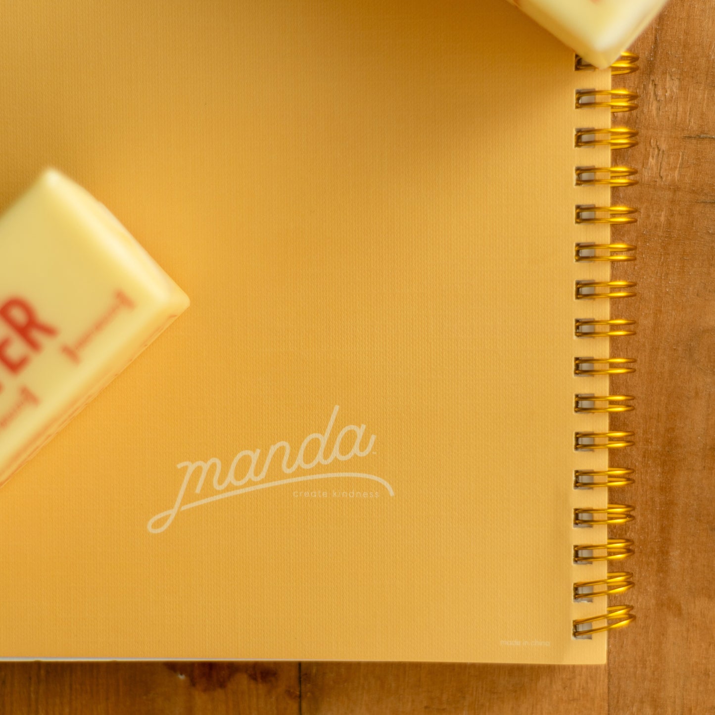 Butter Gingham Spiral Notebook