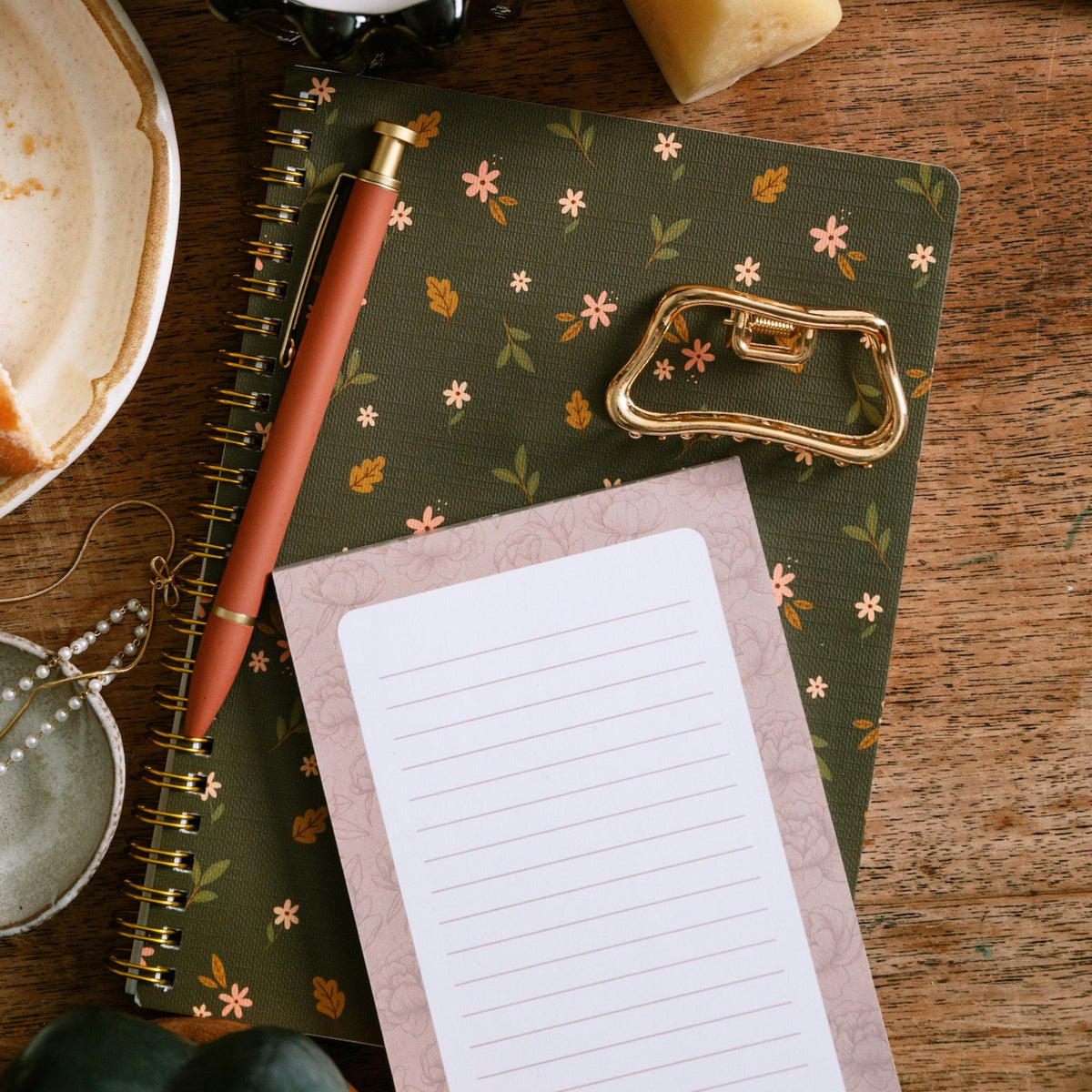 Forest Floral Spiral Notebook