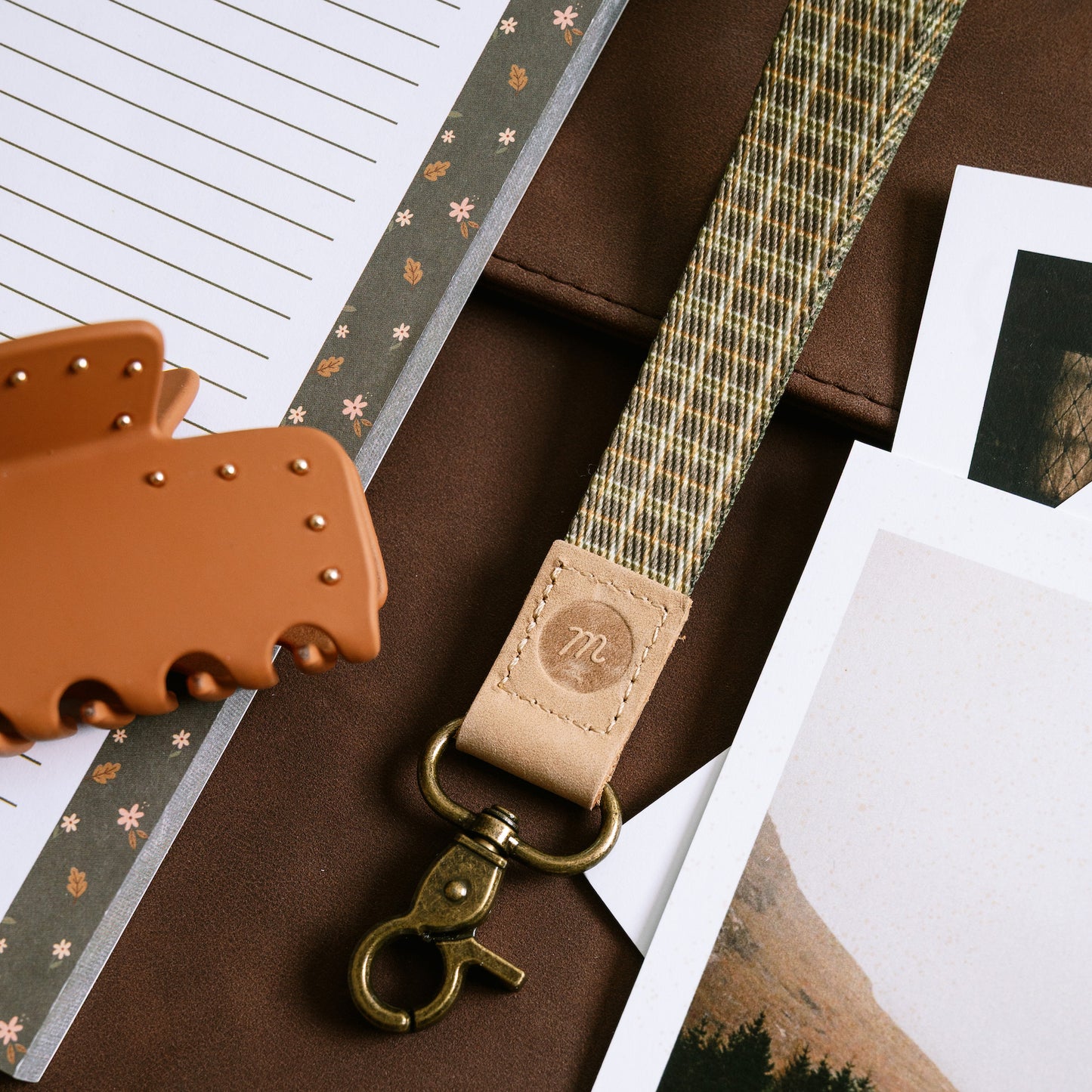 Forest Flannel Wrist Lanyard