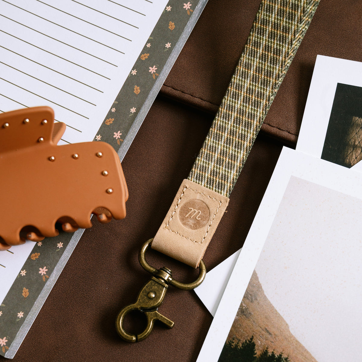 Forest Flannel Wrist Lanyard