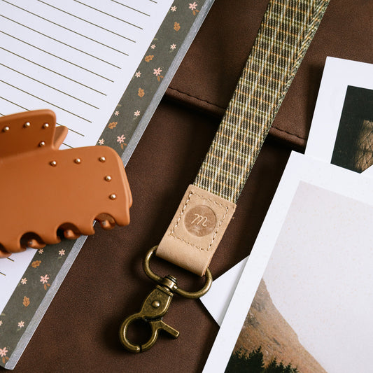 Forest Flannel Wrist Lanyard