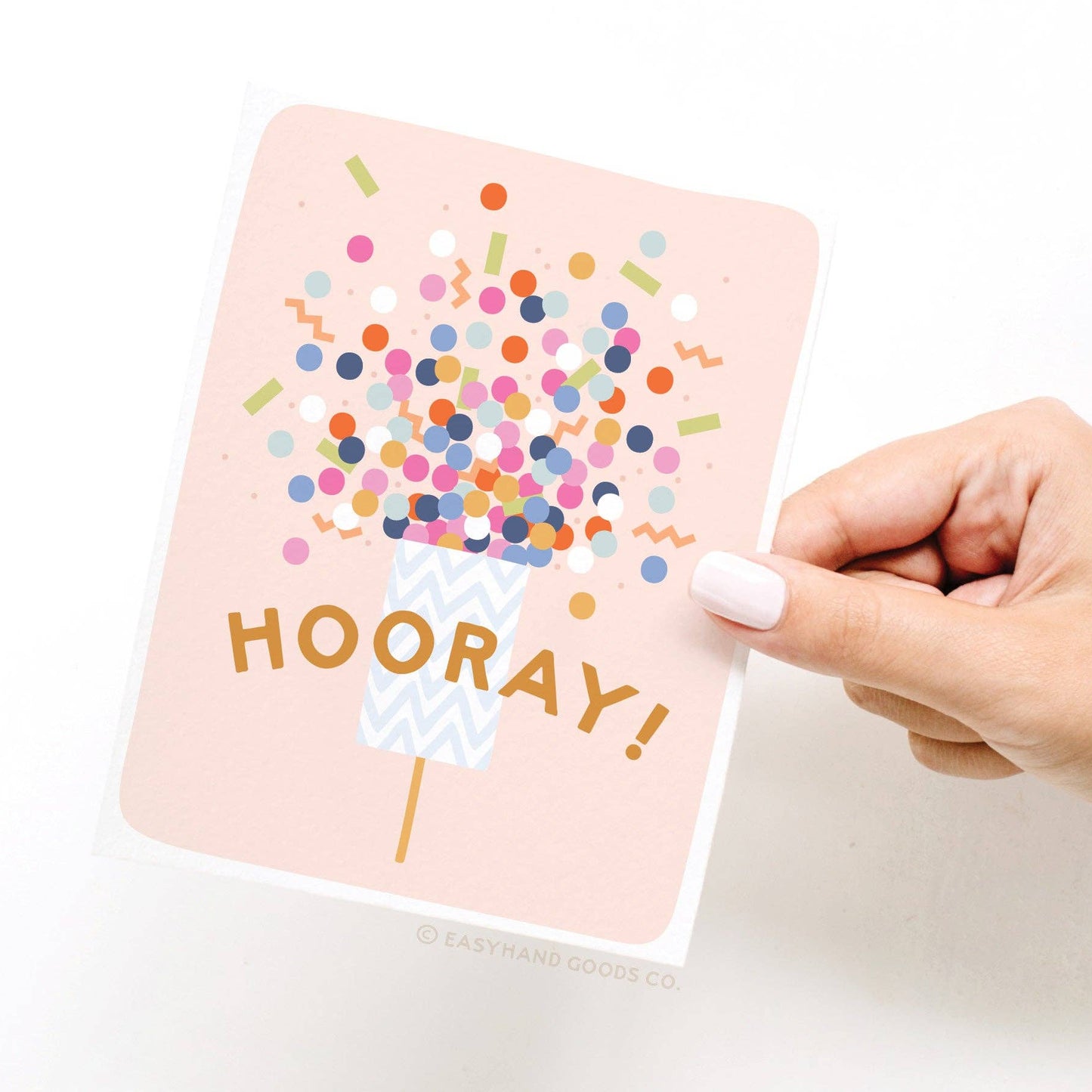 Hooray Confetti Popper Greeting Card
