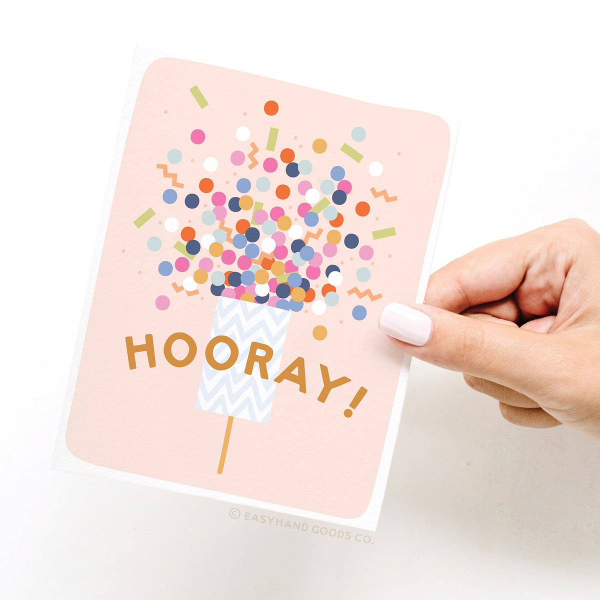 Hooray Confetti Popper Greeting Card