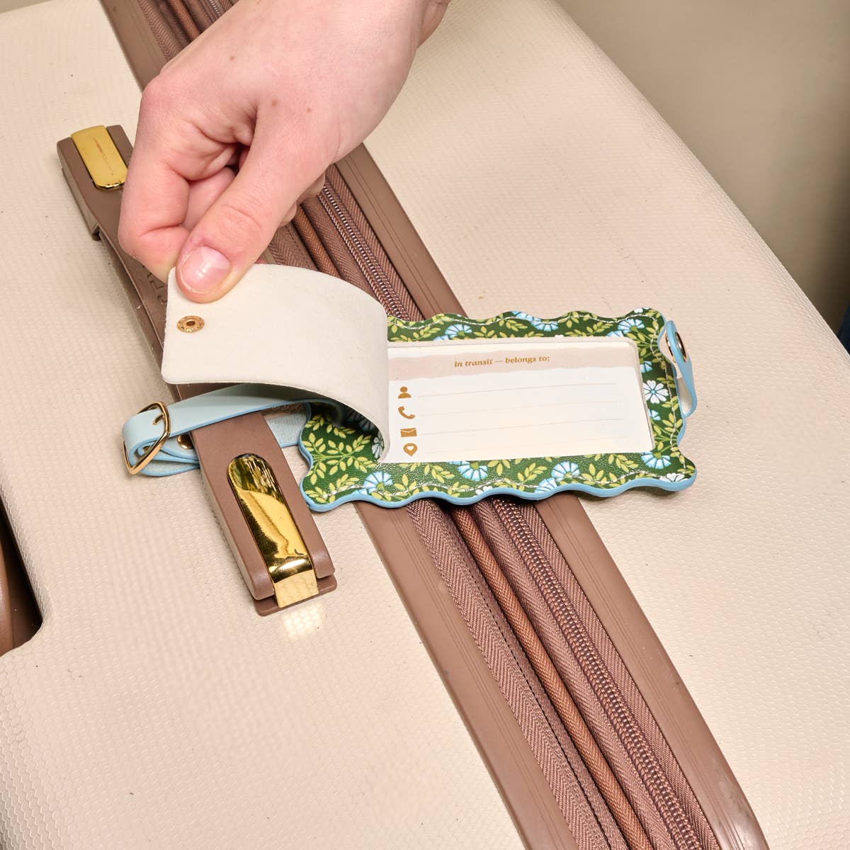 Jetsetter Luggage Tag–Everbloom Forest Green