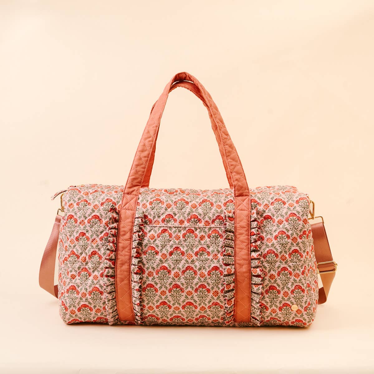 On-the-Go Quilted Weekender Bag–Everbloom Dusty Rose