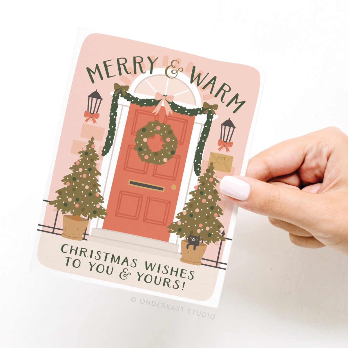 Merry & Warm Christmas Wishes Greeting Card
